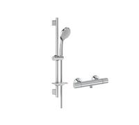 Mitigeur de douche thermostatique Simone + ensemble de douche Awaken