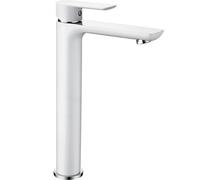 Mitigeur de lavabo Alfa, haut, blanc/chrome (745710-02)