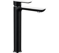 Mitigeur de lavabo Alfa haut, noir/chrome (745710-71)