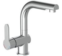 Mitigeur de lavabo - Avec mousseur extractible - chromé - London SCHÜTTE