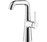 Mitigeur de lavabo Bravat Chicago 3555192, bec pivotant, hauteur moyenne, bonde clic, chromé