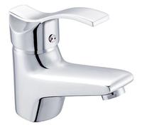 Mitigeur de lavabo - EDOUARD ROUSSEAU - Nelson - Aérateur réducteur de débit - Design sobre - Cartouche céramique Ø 40 mm - Chromé