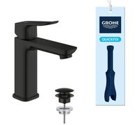 Mitigeur de lavabo - GROHE DICE - Taille M - Cartouche Ch3 & clic-clac - Noir mat