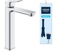 GROHE Mitigeur monocommande Dice Taille XL pour vasque à poser – QuickTool inclus, Chrome