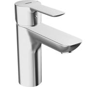 Mitigeur de lavabo Hansa LIGNA 0609 Système d'écoulement à tirette 108 mm chrome, 1 pièce.
