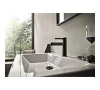 Mitigeur de lavabo hansgrohe Finoris 76012340 ComfortZone 100, avec bonde à ouverture par pression, finition chrome noir brossé