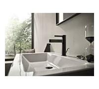Hansgrohe Finoris - Mitigeur de lavabo, avec bonde, CoolStart, EcoSmart, chrome noir brossé 76025340