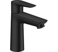 Mitigeur de lavabo hansgrohe Talis E 110 avec garniture d'écoulement à tirette, noir mat, 1 pièce.