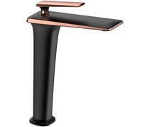 Mitigeur de lavabo haut MEXEN PURUS noir/rose or