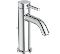 Mitigeur de lavabo Ideal Standard BD758AA Ceraline Nuovo avec bonde, robinet de salle de bain avec bec, mitigeur pour lavabo, fonction eau froide, chromé