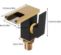 Mitigeur de lavabo LED « Cascade » - Mitigeur monocommande - LED à 3 couleurs avec régulation de la température - Acier inoxydable - Montage sur lavabo - Faible hauteur - Noir