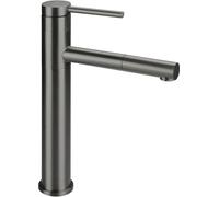 Mitigeur de lavabo, modèle haut, avec bec extractible - titane