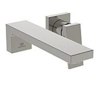 Mitigeur de lavabo mural Ideal Standard Extra BD510GN 167x279x107 mm, kit d'encastrement 2, coloris argent orageux