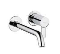 Kludi Mitigeur mural de lavabo ZENTA 382450575 chrome 2 trous bec déverseur 230 mm