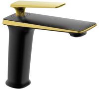 Mitigeur de lavabo Purus, noir/or (745800-75)