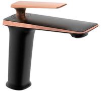 Mitigeur de lavabo Purus, noir/or rose (745800-76)