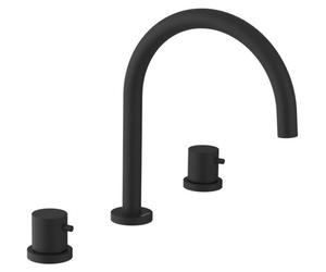 Mitigeur de lavabo Sapho ULTRAMIX à 3 trous, noir mat