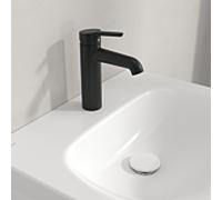Mitigeur de lavabo Villeroy & Boch Skyla TVW116002000K5 Laiton, ColdStart, AquaSmart, mat noir