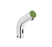 Mitigeur de lavabo VitrA Sento Kids A47188 chromé/vert, avec capteur, sans bonde, pour raccordement au réseau d'eau.