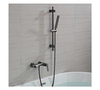 Mitigeur de salle bain à poignée unique, robinetterie dorée, ensemble douche, gris pistolet(Gun Grey)