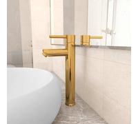 Mitigeur de Salle de Bain Gris 12x30 cm Robinet de Cuisine Salle d'Eau vidaXL