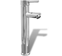Mitigeur de salle de bain - vidaXL - Laiton - Chromé - 30 cm - Tuyaux inclus