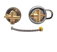 Mitigeur de salle de douche en laiton à sortie 2/3/4/5 voies Poignée de tuyau de douche thermostatique à intubation séparée pour robinet de cabine de douche, noyau de valve en céramique,2 voies