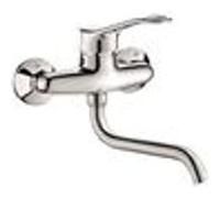 Delabie Mitigeur d'évier monocommandé SPT 2510 – Bec pivotant H155 L230, poignée étrier