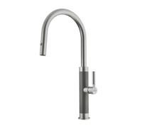 Mitigeur d'évier - Franke Mythos Masterpiece - Inox - Douchette extractible - 466 mm de hauteur