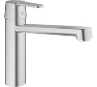 Mitigeur d'évier Grohe Get supersteel, bec mi-haut