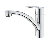 GROHE Mitigeur de cuisine monocommande Start – bec bas chromé, mousseur – 31138002