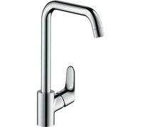 Mitigeur d'évier hansgrohe Focus bec pivotant chromé, 1 pièce.