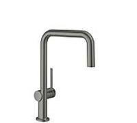 Hansgrohe Mitigeur d'évier Talis M54 U 220 1 jet pivotant – Chrome noir brossé 72806340