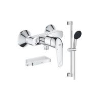 Mitigeur douche mécanique Swift 2023 + Ensemble de douche 2 jets avec barre + Panier douche