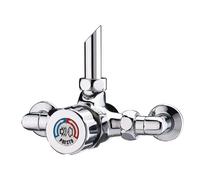 mitigeur - douche - presto alpa - bouton et raccords chromés - presto 35925