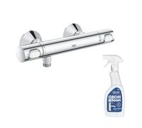 Mitigeur douche thermostatique GROHE Quickfix Precision Flow + nettoyant GrohClean