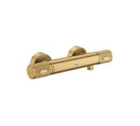 GROHE Precision Feel Mitigeur thermostatique pour douche, portée 313mm, 34790GN0, Couleur: lever de soleil frais brossé