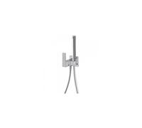 Mitigeur encastrable pour bidet/wc Support dorite ou gauhe, interchangeable. Flexible satin. - TRES 00612301