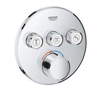 Mitigeur encastré 3 sorties Grohe Grohtherm SmartControl - Façade ronde