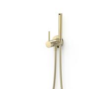 Mitigeur encastré avec douche pour WC eau chaude et eau froide Study Cava doré - TRES 134123CA