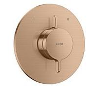 Mitigeur encastré hansgrohe AXOR One 48415310 pour 2 fonctions, or rouge brossé