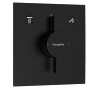 Mitigeur encastré Hansgrohe DuoTurn E pour 2 points de puisage, finition noir mat