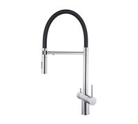 Mitigeur Evier Cuisine Douchette Double Manche Robinet Osmoseur 3 Voies En Acier Inoxydable,Brossé