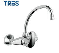 Mitigeur évier mural chrome - TRES 172218