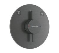 Hansgrohe Mitigeur encastré DuoTurn S 75418340 UP – 2 sorties, 2 fonctions, chrome noir brossé