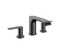 Mitigeur lavabo 3 trous Hansgrohe Vivenis 75033340 avec bonde clic-clac, finition chrome noir brossé