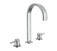 Mitigeur lavabo 3 trous Laufen MEDA HF506617100000 , saillie 150 mm, sans bonde, chromé