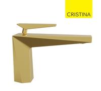 Mitigeur lavabo avec vidage Up&Down Or Brossé Fractal - CRISTINA ONDYNA FT22096P