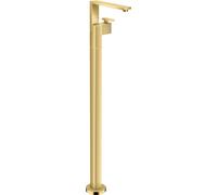 mitigeur lavabo AXOR Edge à levier unique, taille main, sur pied, avec vidage par poussée, taille diamant, 46041990, Couleur: Optique en or poli