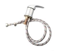 Mitigeur Lavabo Coiffure Alliage Zinc avec Douchette - Robinet Chaud Froid pour Bac Shampooing Salon de Beauté Tuyau 100cm(A)